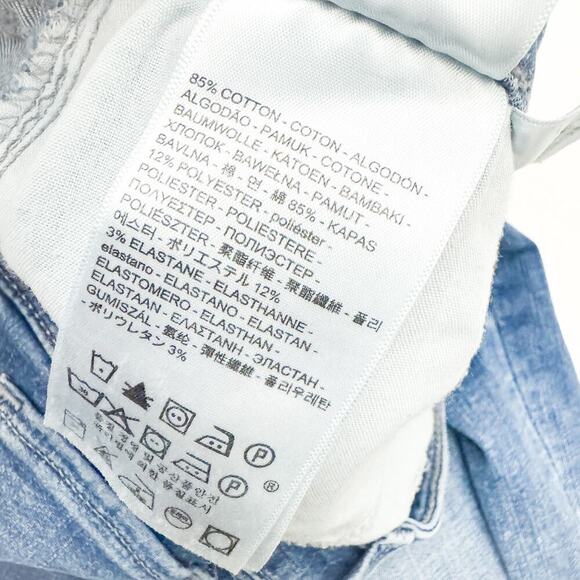 Levi's Classic Mid Rise Skinny Medium Wash Denim Jeans Size 18 - Picture 7 of 9